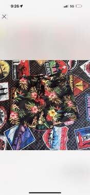 LRG Floral Pin-Up Girl Print Swim Trunks